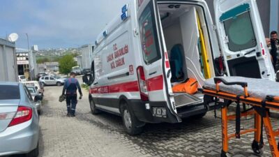 Sinop Küçük Sanayi Sitesi’nde bir iş kazası meydana geldi ve
