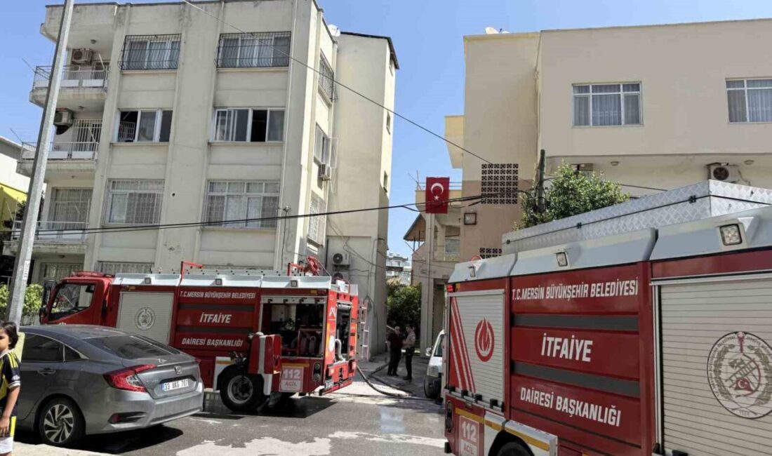 Mersin’in Tarsus ilçesinde bulunan bir apartman dairesinde meydana gelen yangın,