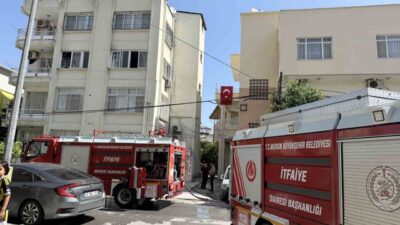 Mersin’in Tarsus ilçesinde bulunan bir apartman dairesinde meydana gelen yangın,
