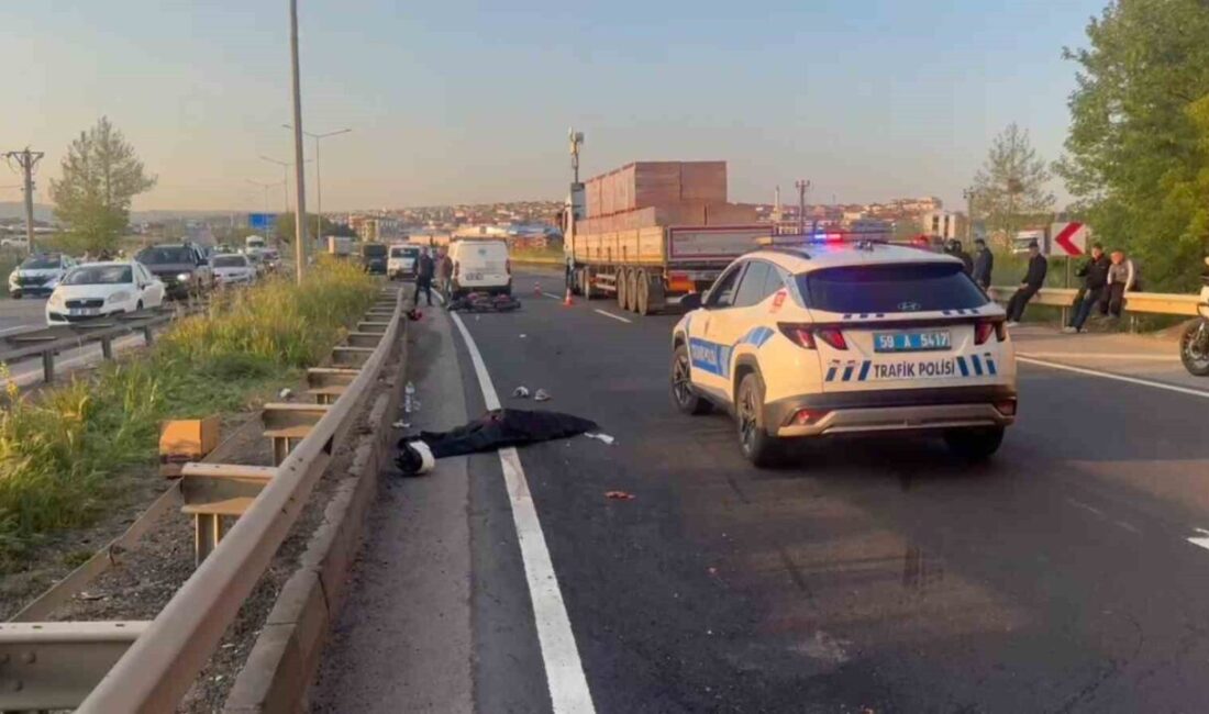Tekirdağ’ın Süleymanpaşa ilçesinde meydana gelen bir trafik kazasında, çevre yolunda