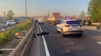 Tekirdağ’ın Süleymanpaşa ilçesinde meydana gelen bir trafik kazasında, çevre yolunda