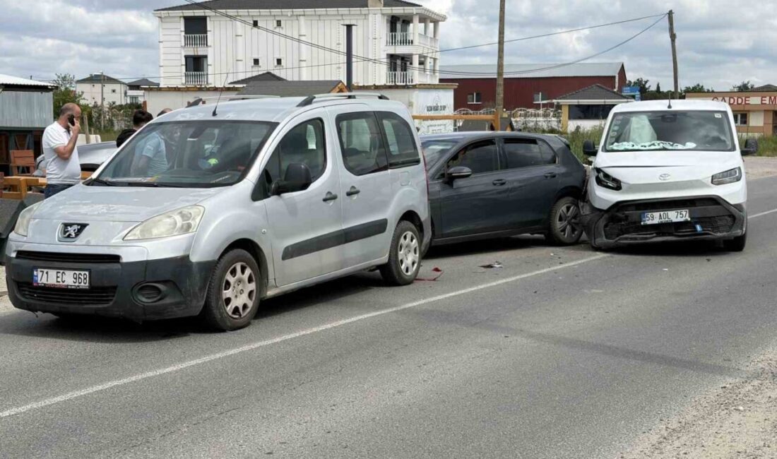 Kapaklı ilçesinde yaşanan zincirleme kazada bir kişi yaralandı. Kazaya ilişkin