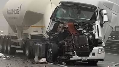 TEM Otoyolu Bolu Dağı Tüneli yakınlarında meydana gelen trafik kazasında,