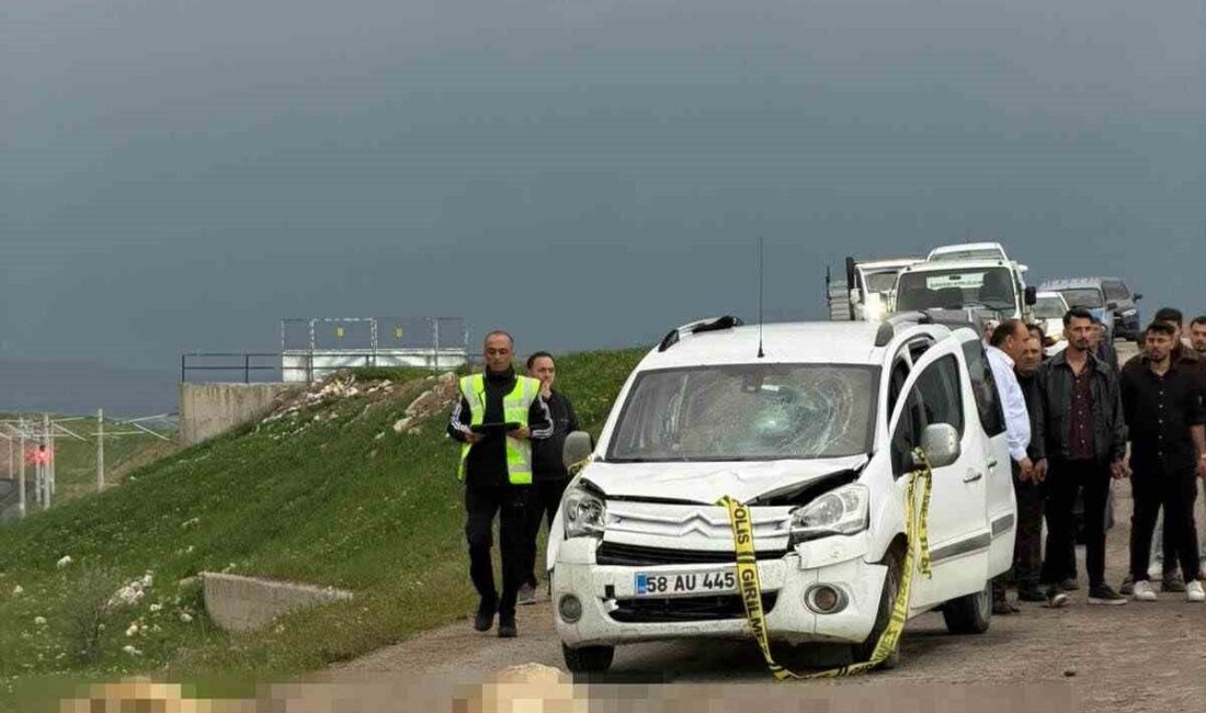 Kangal ilçesinde meydana gelen bir trafik kazasında, bir aracın koyun