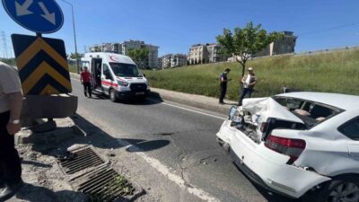 Tekirdağ’ın Çorlu ilçesinde meydana gelen trafik kazasında, Ergene ilçesinde görevli