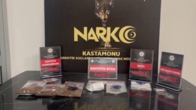 Kastamonu’da düzenlenen operasyonda uyuşturucu ticaretine karıştığı şüphesiyle gözaltına alınan 3