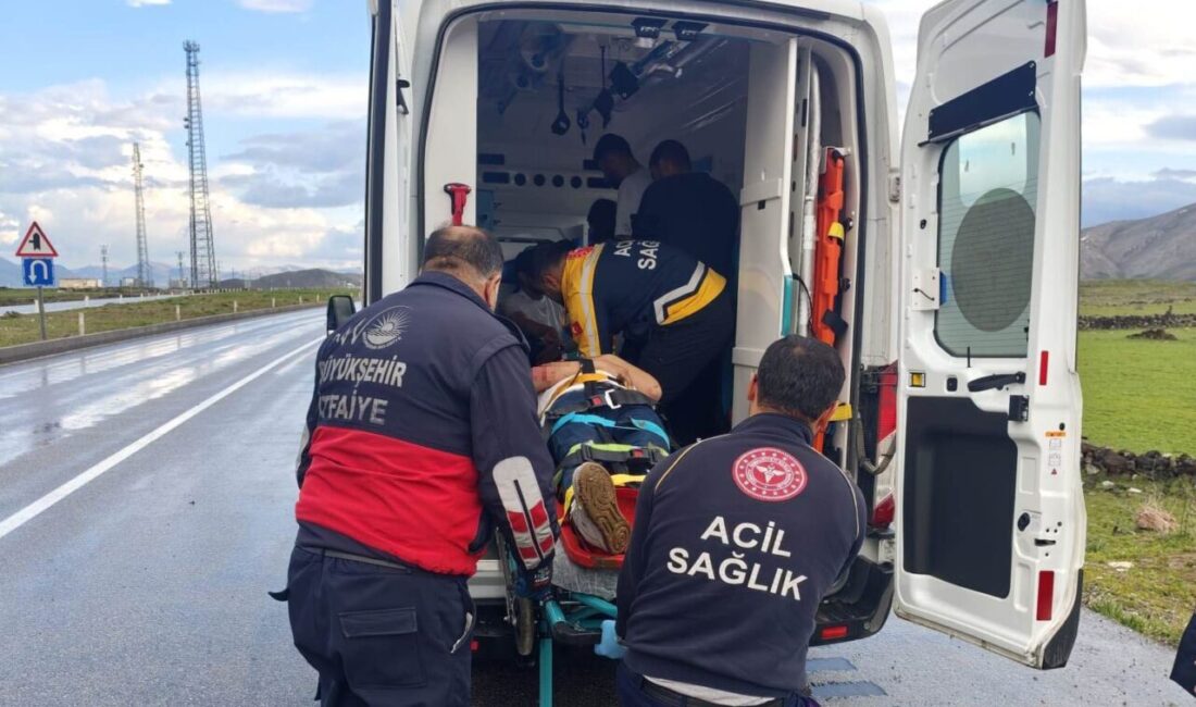Van’ın Çaldıran ilçesinde meydana gelen trafik kazasında bir kamyonet şarampole
