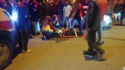 Yalvaç ilçesinde meydana gelen trafik kazasında motosikletle çarpışan bir aracın
