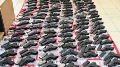 Yunanistan’ın Meriç bölgesinde gerçekleştirilen bir operasyonda 147 adet tabanca ele