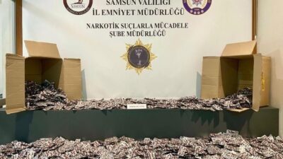 Samsun’un Atakum ilçesindeki narkotik ekipleri tarafından gerçekleştirilen operasyonda 24 bin