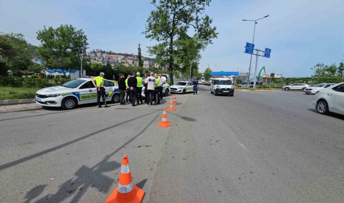 Zonguldak’ta bir yük treni, liman sahasına girmek için geri manevra