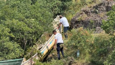 Yozgat’ta Süreyya Bey Barajı’nda avlanan ticari bir balıkçı teknesi, aniden