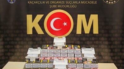 Bilecik’te gerçekleştirilen bir operasyonda, 20 bin dolu makaron ele geçirilirken,
