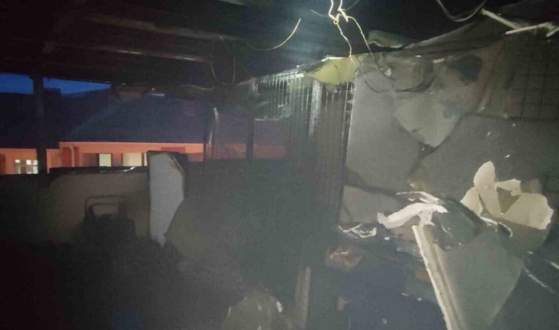 Eskişehir’de bulunan bir apartmanın teras katında meydana gelen yangın, Eskişehir