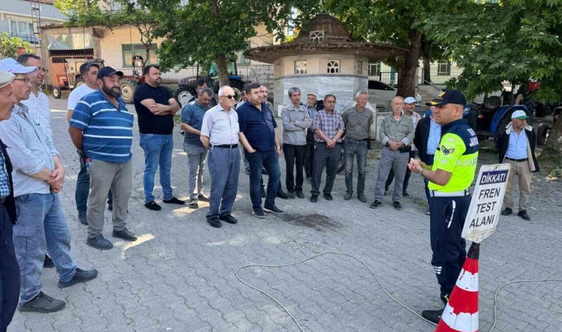 Bilecik İl Jandarma Komutanlığı birimleri tarafından 50 traktör sürücüsüne eğitim