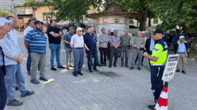 Bilecik İl Jandarma Komutanlığı birimleri tarafından 50 traktör sürücüsüne eğitim