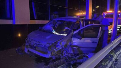 Amasya’dan Bursa’ya gelen bir ailenin, sürücüsünün iddiaya göre seyir halinde
