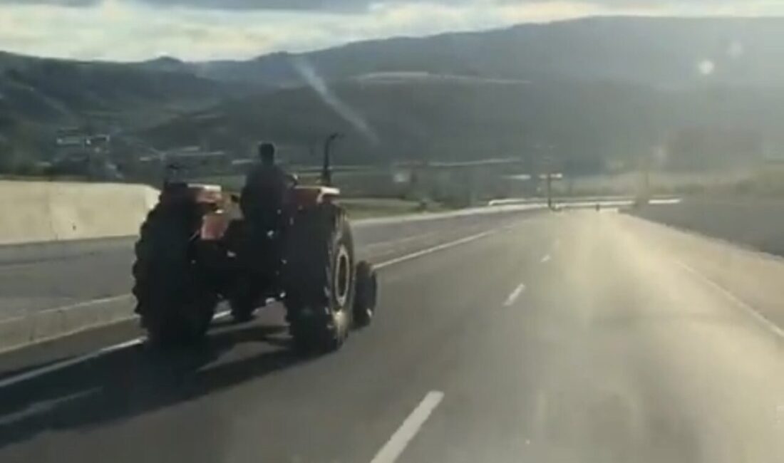 Çankırı’da bir traktör sürücüsü, hız sınırını aşarak 80 kilometre hızla
