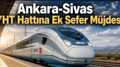 Ankara-Sivas Yüksek Hızlı Tren (YHT) hattını kullanan yolcular ve bölge