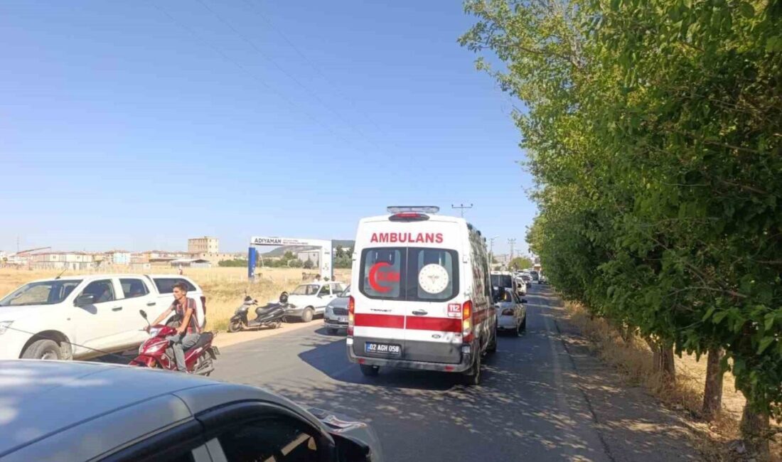 Adıyaman’da meydana gelen trafik kazasında, bir kişi otomobil ile başka