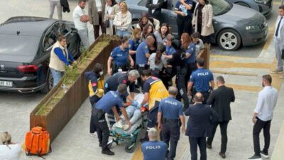 Samsun Adliyesi’ndeki kasten yaralama davası duruşmasının ardından taraflar arasında çıkan