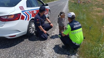 Yozgat’ta jandarma trafik ekiplerinin dikkati, olası bir facianın önüne geçerek
