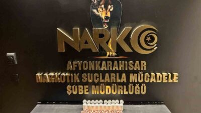 Afyonkarahisar’ da polis ekipleri tarafından yürütülen suçla mücadele operasyonunda çeşitli