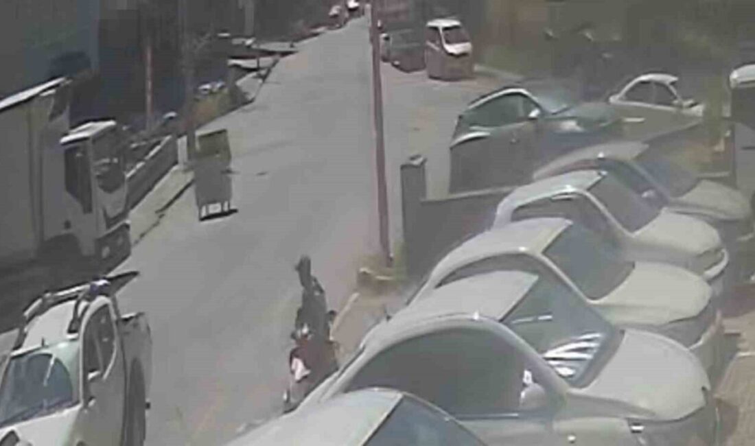 Ahlat ilçesindeki olay, hareket eden bir çöp konteynerinin şehrin en