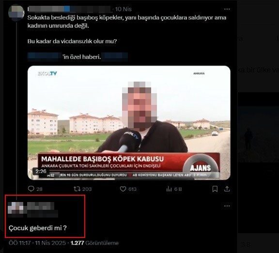 Kahramanmaraş’ta, görev yaptığı aile sağlığı merkezinde sedye üzerinde köpek tedavisi