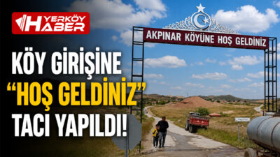 Yozgat’ın Yerköy ilçesine bağlı Akpınar köyünde, yerleşim alanlarının estetik görünümünü