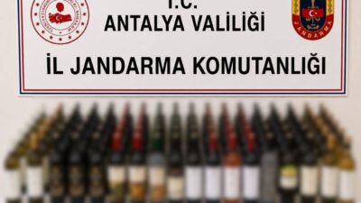 Alanya ilçesinde jandarma ekipleri tarafından gerçekleştirilen operasyonda, 108 litre kaçak