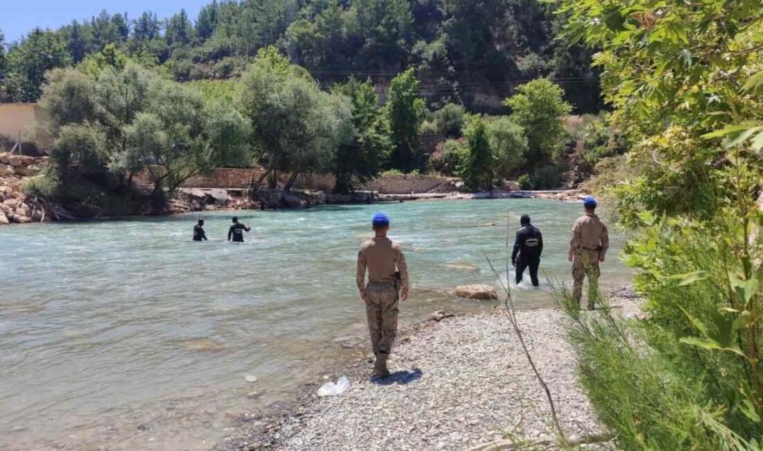Manavgat ilçesinde Alara Çayı’nda yüzmek için suya girdikten sonra kaybolan