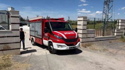 Ankara’nın Gölbaşı ilçesindeki bir alçı fabrikasında meydana gelen yangın hızlı