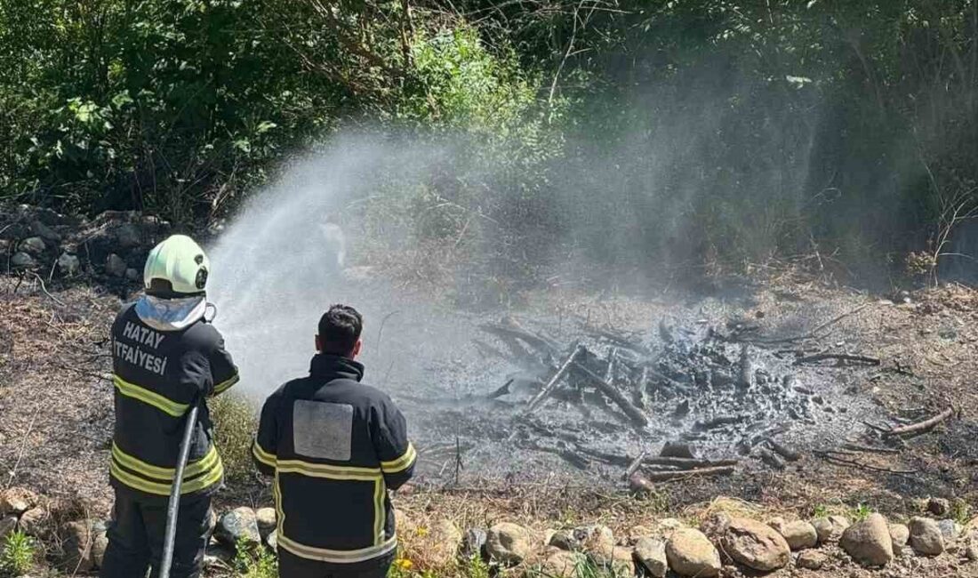 Hatay’ın Antakya ilçesinde meydana gelen yangın, hızlı bir şekilde müdahale