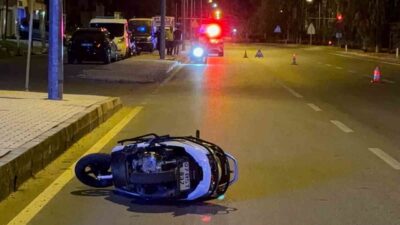 Antalya’nın Gazipaşa ilçesindeki bir trafik kazasında motosikletin kontrolden çıkması sonucu