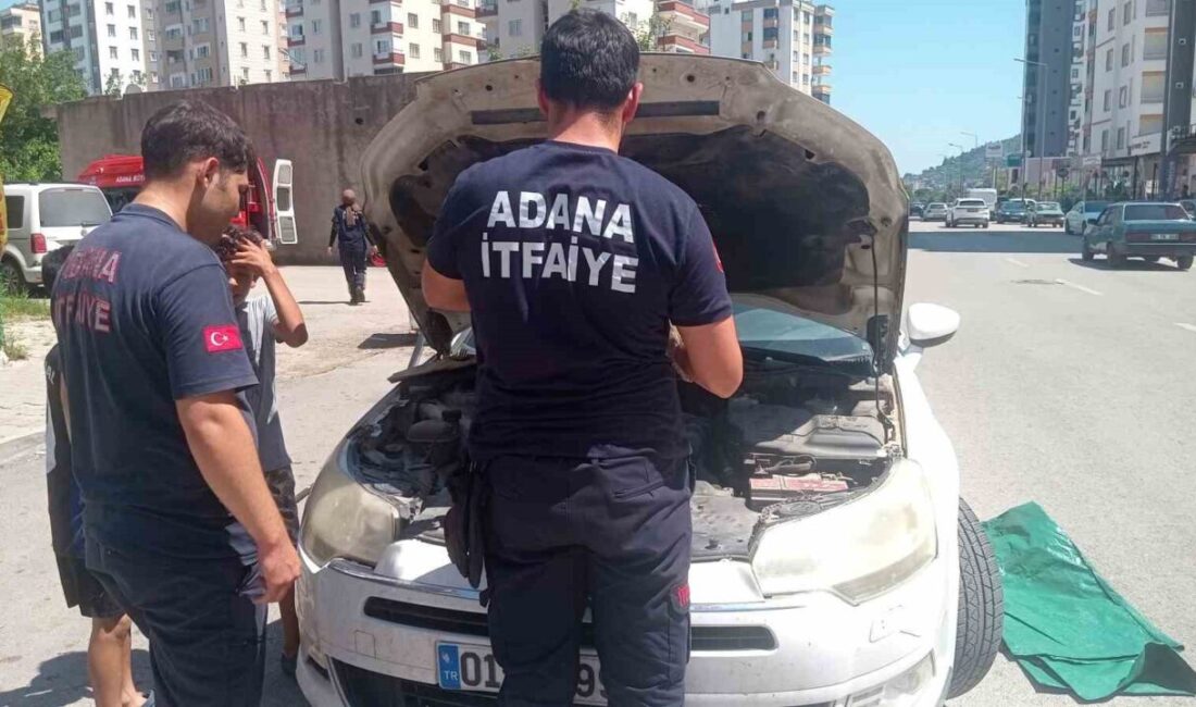 Kozan ilçesinde, iki farklı aracın motor bölmesine giren yavru kediyi