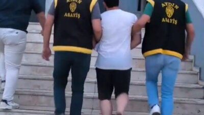Kuşadası ilçesinde uyuşturucu ticareti suçundan aranan bir şahıs, gizlendiği yerde