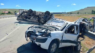 Erzurum’un Aşkale ilçesinde meydana gelen trafik kazasında 1 kişi ağır