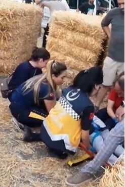 Aydın’da Nazilli ilçesine bağlı Dallıca Mahallesi yakınlarında ilginç bir kaza