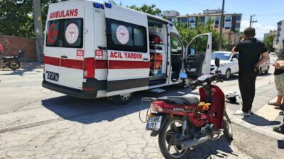 Samsun’un Bafra ilçesinde bir trafik kazası meydana geldi ve motosiklet