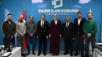 İçişleri Bakan Yardımcısı Kübra Güran Yiğitbaşı, Erzurum’da Basın İlan Kurumu’nun