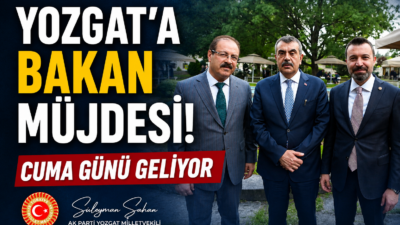Milli Eğitim Bakanı Yusuf Tekin’in Yozgat’a resmi bir ziyaret gerçekleştireceği