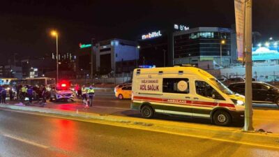Bakırköy E5 Karayolu’nda meydana gelen trafik kazasında, bir motosiklet sürücüsü