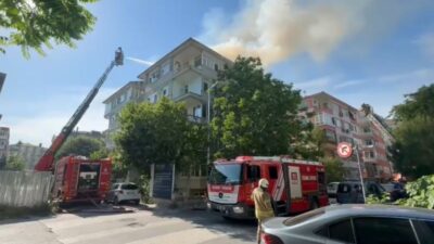 Bakırköy Kartaltepe Mahallesi’nde bulunan 6 katlı bir apartmanın çatısında meydana