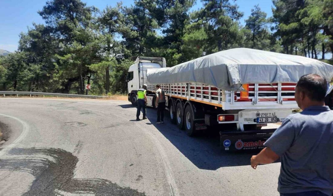 Balıkesir’de Sındırgı-Simav kara yolunda gerçekleşen trafik kazasında, seyir halindeki tıra