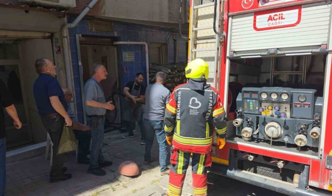 Bandırma ilçesinde bir apartman dairesinde çıkan yangın, mahalle sakinlerine korku