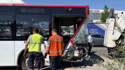 Ankara’da EGO’ya ait bir yolcu otobüsünün karıştığı trafik kazasında 1
