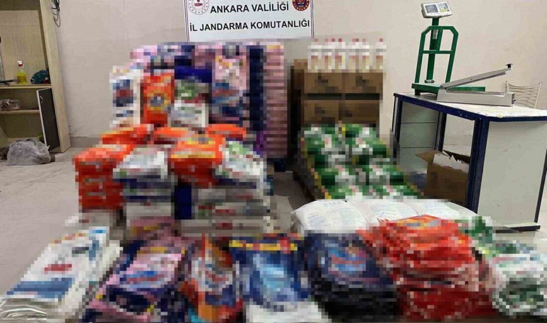 Altındağ ilçesinde sahte ve kaçak deterjan üreten bir kişi hakkında