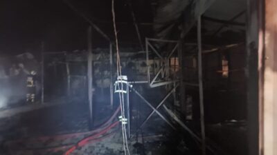 Batman ilçesinde bulunan bir at çiftliğinde meydana gelen yangında, atların