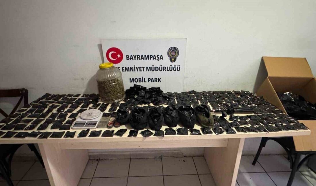 İstanbul’un Bayrampaşa ilçesinde, uyuşturucu madde imalatı ve sevkiyatında kullanıldığı tespit